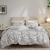 Photo Gallery erzrga set copripiumino king size, 100% cotone, 3 pezzi, stile vintage chic, floreale, 1 copripiumino e 2 federe con chiusura a cerniera e angolo 4 cravatte Photo Gallery erzrga set copripiumino king size, 100% cotone, 3 pezzi, stile vintage chic, floreale, 1 copripiumino e 2 federe con chiusura a cerniera e angolo 4 cravatte
