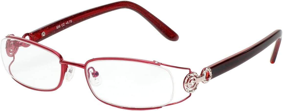 Calabria 838 Techno Optical Computer Reading Glasses w/Hard Case