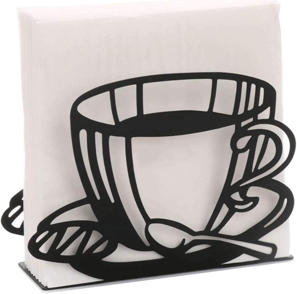Napkin Holder: Freestanding Tissue Dispenser/Holder; Table Napkin Holder for Home Kitchen Restaurant Picnic Party wedding etc./ Galvanized Décor (Coffee Cup): Home & Kitchen