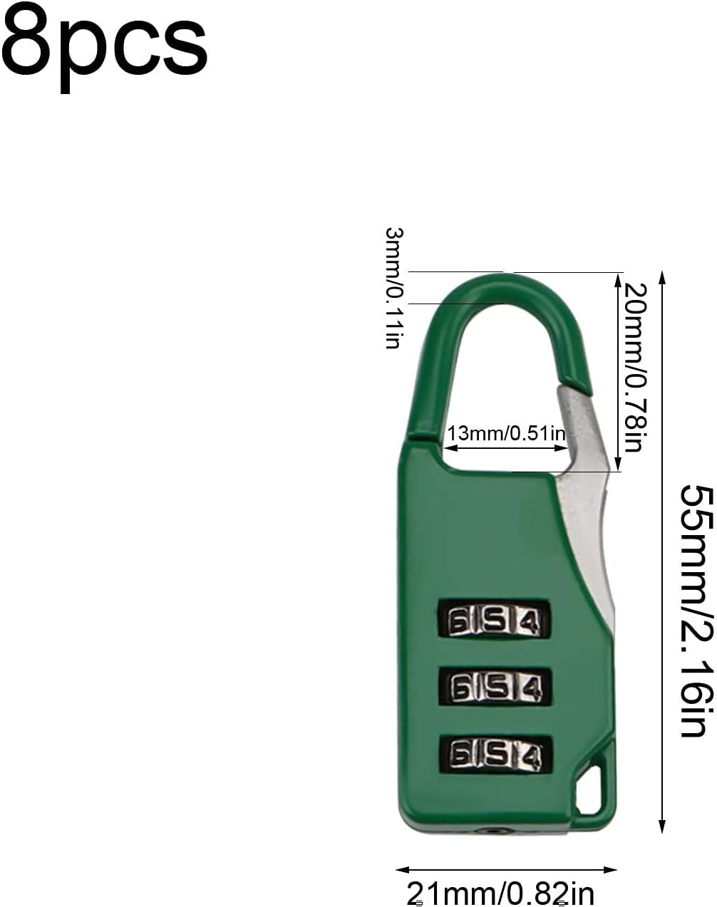 luggage locks,padlock, Combination PadLuggage Code Security Padfor School Locker Gym Outdoor Shed Locker Hasp Cabinet Gate Combination Padlocks (Color : Multi-Colored)(Green)