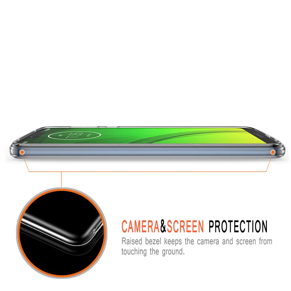 Custodia Per Moto G7 Con Motivo Floreale – TPU Morbido Trasparente, Antiurto, Sottile, Non Per G7 Power/Play