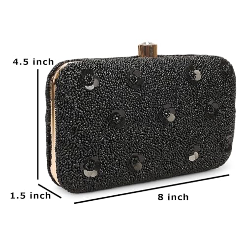 Image of LONGING TO BUY Hand Crafted Designer Box Clutch - Zari Embroidery For Women