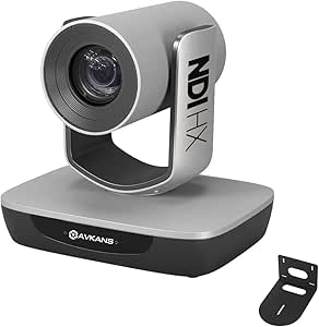 AVKANS NDI Camera with 20X Zoom, HDMI/SDI/USB Outputs for Live Streaming and Video Production