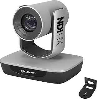 NDI Camera AI Tracking with 20X Zoom 3G-SDI HDMI USB Video, Budget PTZ Camera for Church Worship Live Streaming, PoE IP Livestream Video Camcorder for Video Production(AV-E20-NDI)