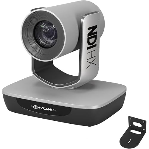 NDI Camera with 20X Zoom 3G-SDI HDMI USB Video, Budget PTZ Camera for Church Worship Live Streaming, PoE IP Livestream Video Camcorder for Video Production(AV-E20-NDI)