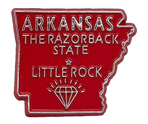 Imán de nevera Arkansas Little Rock miniatura 1