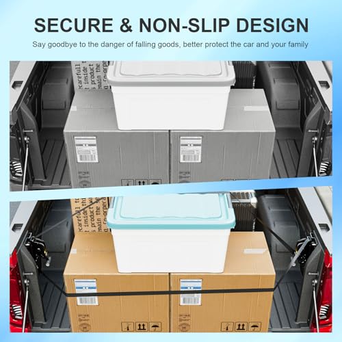 Image of SZYANG 2PCS Retractable Ratchet Straps Compatible with 2019-2026 Chevy Silverado GMC Sierra 1500 Retractable Tie Down Straps Replacement for 2019-2026 Chevy Silverado Accessories