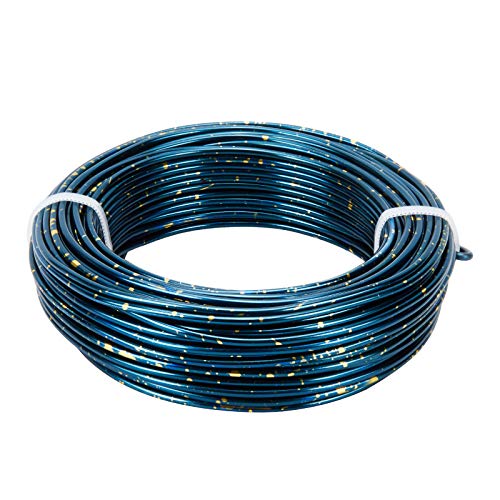Benecreat Multicolor Jewelry Craft Wire Gradient Color Aluminum Wire (12 Gauge, 75 Feet) Blue Bendable Colorful Metal Wire With Storage Box For Jewelry Beading Craft Project, Blue And Gold #TOP7