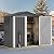 DWVO 6x4ft Storage Shed for Outdoors, Metal Sturdy Weatherproof Tool Locker with Secure Door and Ventilation for Equipment, Mowers, Bikes, Outdoor Spaces, Dark Gray