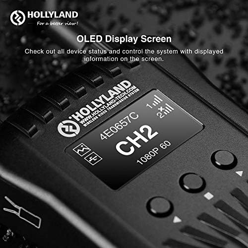 Hollyland Mars 400S [Official] Wireless SDI/HDMI Video Transmitter and Receiver for DSLR Camera, 400ft Long Range 0.1s Low Latency 1080P HD Video WIFI Transmission System