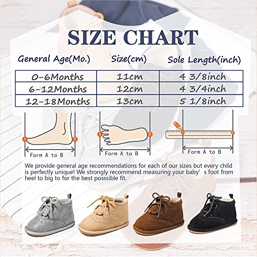 Meckior Baby Booties Newborn Infant Unisex Baby Girls Boys Velvet Rubber Anit-Slip Sole Shoes Toddler Fleece Cozy Winter Warm Prewalker Boots (A22/Brown, 6_Months) #TOP5