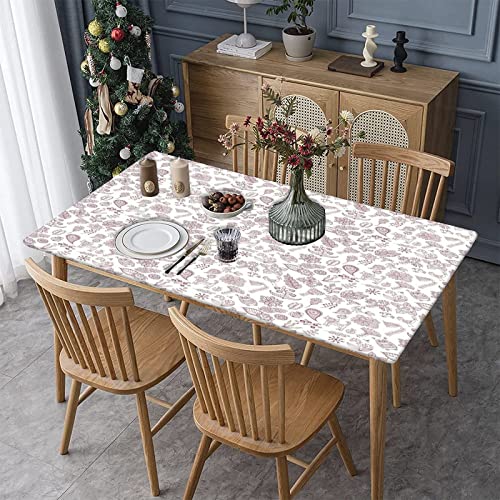 Elastic Tablecloth for 7ft Rectangle Tables, Polyester Fitted Table Covers with Playroom Design, 30