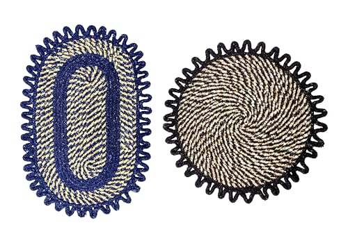Image of Cotton Doormat for Home |Handmade Cotton Doormat | Quick Dry, Washable Door Mat for Home, Bathroom & Bedroom (Blue-Cofi)