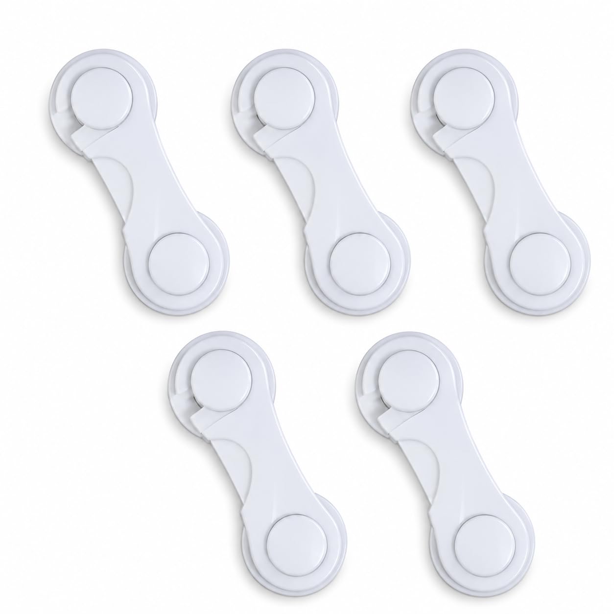 MAPPERZ Cabinet Door Locks for Baby Safety Proofing, Door Locks with Adhesive, for Drawer Cupboards Fridge Oven Closet & Pantry, Childproof Door Latch for Protecting Kids Toddler and Infant, Pack Of 5-image-39