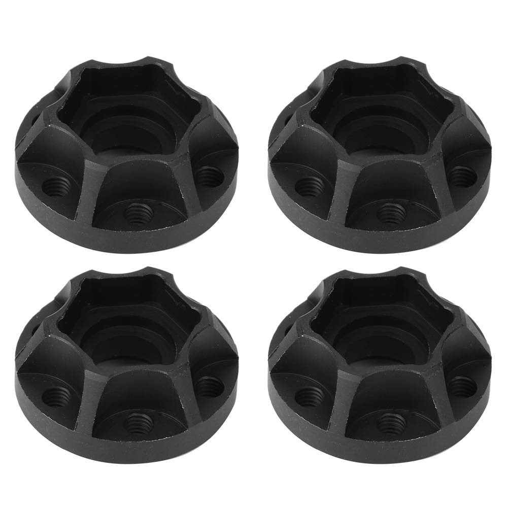 Dilwe 4PCS 1/10 Scale RC Car Wheel Hex Hub Adapter Spare Parts Fit for SCX10 RC Crawler Accessory(11mm)