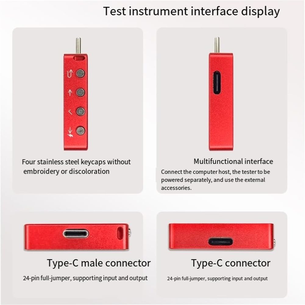 Probador de Voltaje y Corriente -X3, Detector de Voltaje, Corriente y Potencia, Probador de Carga Rápida USB-C.