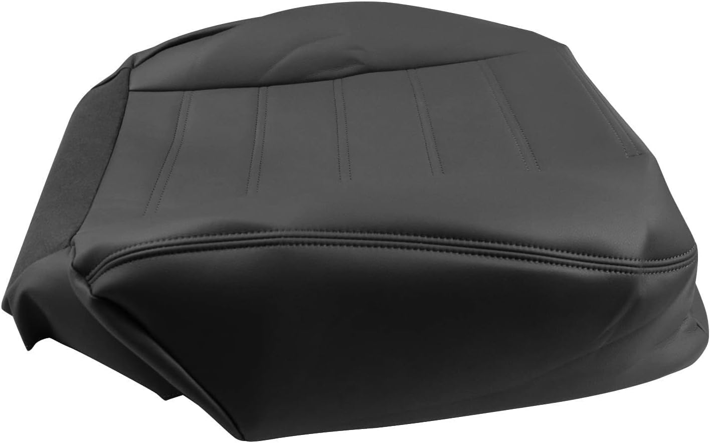 SecosAutoparts Passenger Side Bottom Synthetic Leather Seat Cover Black Compatible with Hummer H2 2003 2004 2005 2006 2007