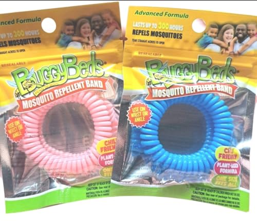 BuggyBands Mosquito Repellent Band! Advanced Formula Child Friendly/DEET Free FOURMULA/ONE Size FITS All. 1 Count (Assorted Color)