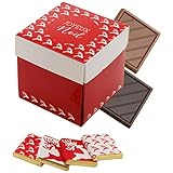 Coffret de Chocolats de Noel - Boîte de 40 Carrés de Chocolat Individuels à Offrir - Ch...