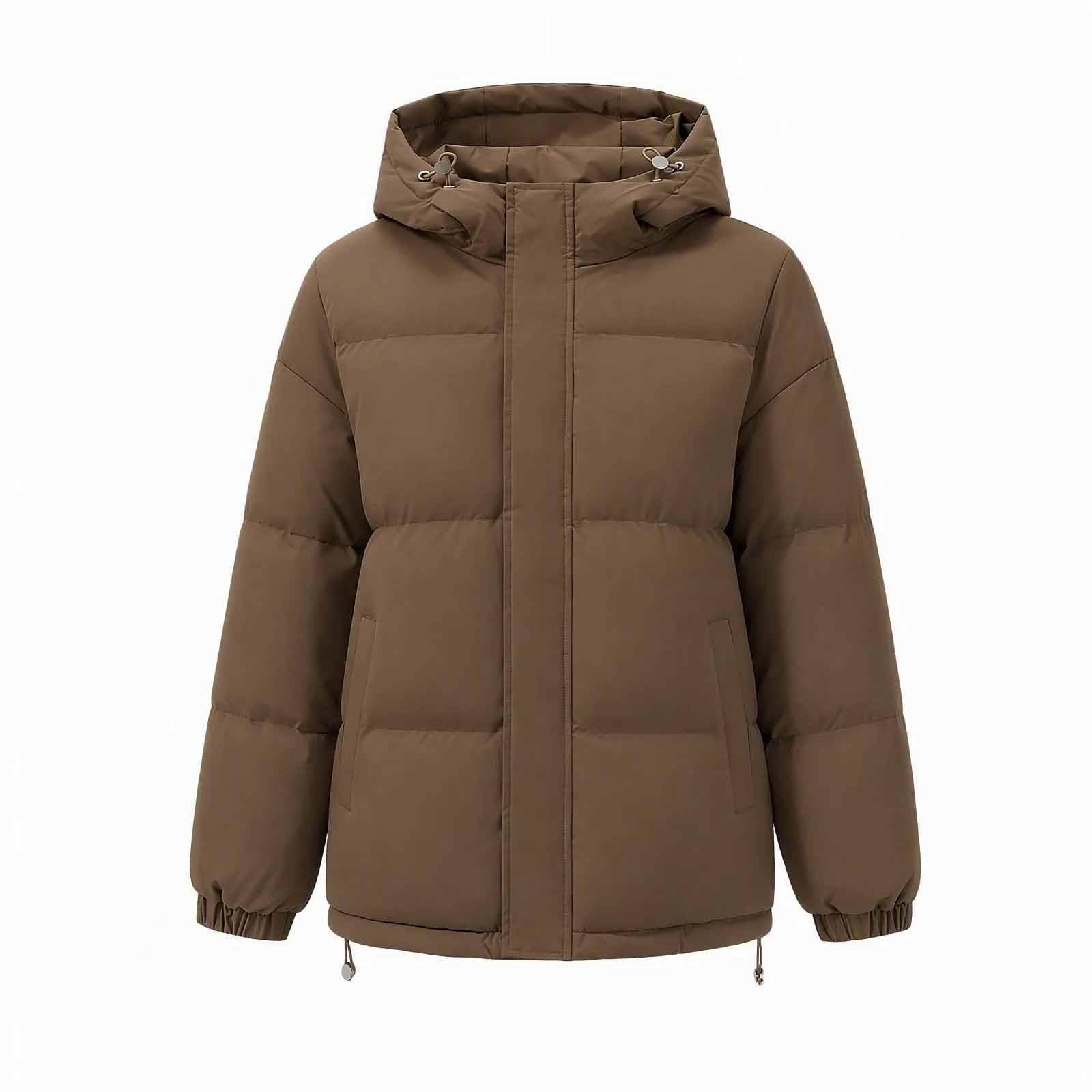 Generisch Steppjacke Herren Winterjacke Leicht Puffer Jacke mit Kapuze