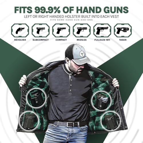 Venado Yukon Trail Concealed Carry Hooded Vest for Men4