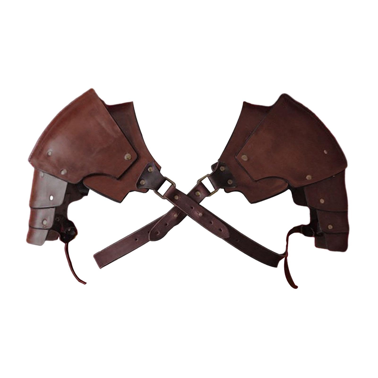 Medieval Shoulder Pauldron Body Chest Harness Belt for Rave Carnival Cosplay-image-30