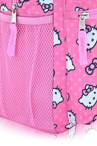 Sanrio Hello Kitty Backpack for Kids | Hello Kitty Bookbag for Girls, Boys, Unisex | Toddler Travel Bag, Cute Lightweight Bag for School | Ages 3+ 6