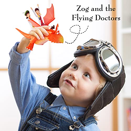 WOW! STUFF Zog and the Flying Doctors Story Time Set | Collectable Articulated Character Action Figures | Official Toys and Gifts from The Julia Donaldson and Axel Scheffler Books and Films