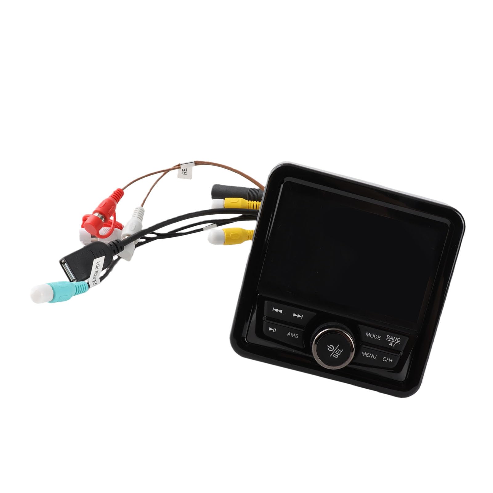 Generic Récepteur de Jauge Marine Bluetooth Compact MP5 Stéréo pour Bateaux, Conception Durable et Résistante aux Intempéries, écran de 4 Pouces