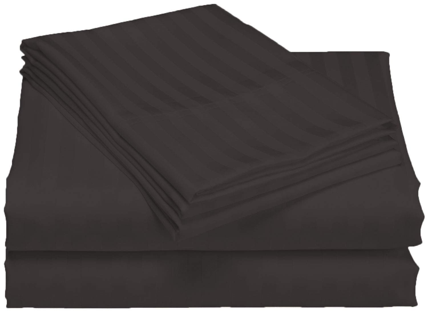 Parure de lit 4 pièces coton égyptien 600 fils drap taie d'oreiller