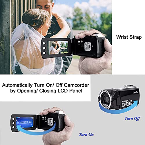 HG8162 digitale videocamera 1080P FHD camcorder / 2,7" TFT LCD-flipscherm / 270 graden draaibare camcorder voor kinderen/tieners/studenten/beginners/oudere mensen - Image 4