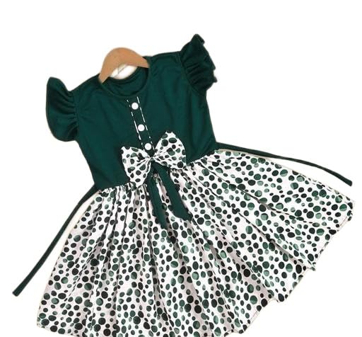 Image of Kids Fit and Flare One Piece Frocks Dress Dress || Trendy Dress Comfortable and Perfect for Special Occasions