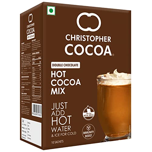 Image of Christopher Cocoa, Double Chocolate Hot Cocoa Powder Mix, 8 Sachets