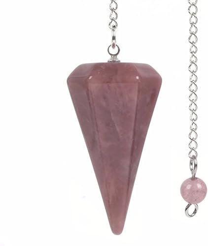 Miniatura 26 de Justinstones - Dije de piedras preciosas con cristales de roca hexagonales en punta reiki chakra