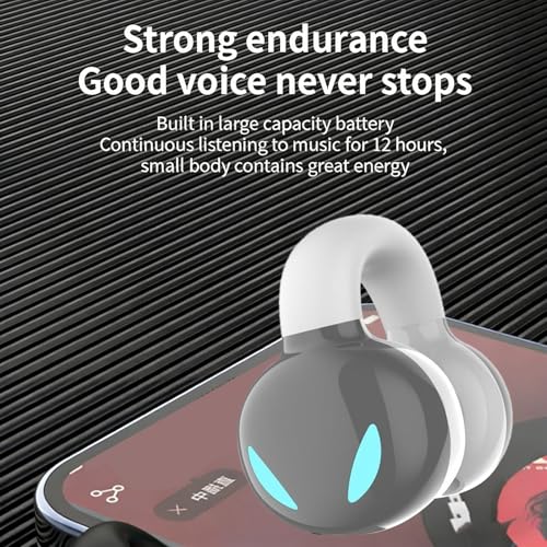 Auricular Bluetooth PUSOKEI Clip In Ear Gris miniatura 2