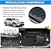 Aiqiying RAV4 Cargo Liners Compatible with 2019 2020 2021 2022 2023 Models Toyota RAV4，All Weather Tech Protector 3D Modeling Waterproof Durable TPO Rear Cargo Trunk Tray Carpet Floor Mat Custom