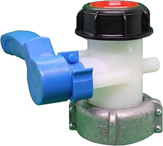 QISUO 75mm Outlet Tap for IBC Tank Drain Adapter Tap Adapter Valve Scock Rainwater Tank Drain Tap for IBC Tank Fitting for Oil Fuel Water