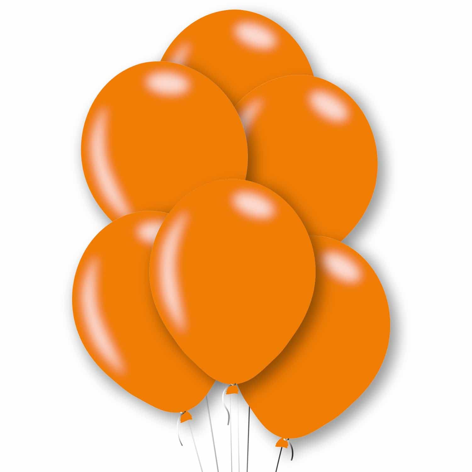 Amscan 9912758 Rtl Balln Pk10 27Cm Met Orange- 6 Pack