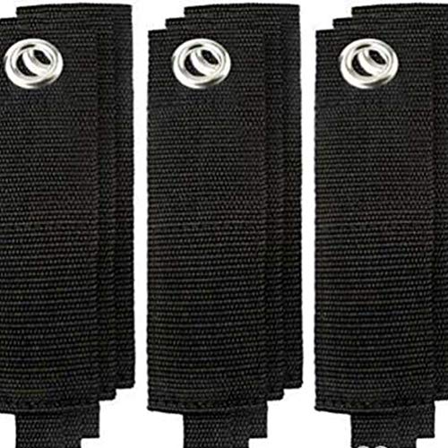 DOITOOL 6 peças cintos de amarração de 50180 mm preto com fivelas correia de amarrar para bolsa de b