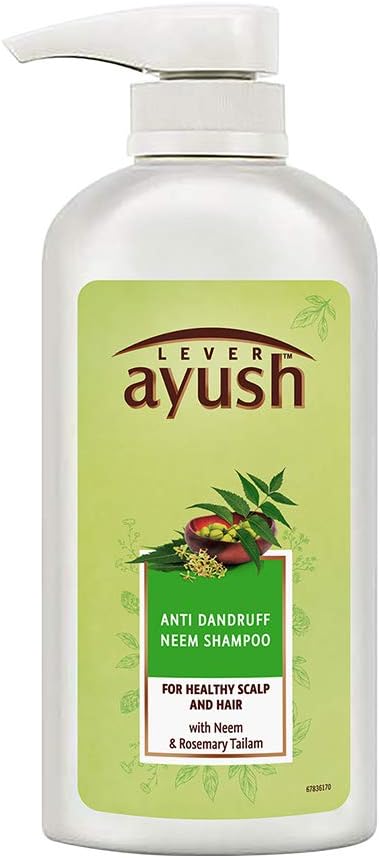 Lever Ayush Anti Dandruff Neem Shampoo, 600 ml