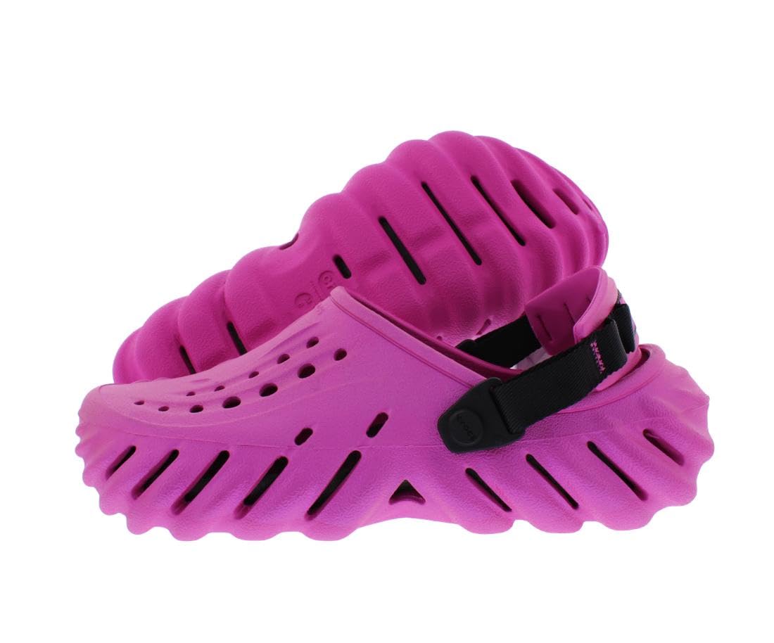 Crocs Echo Shimmer Unisex Shoes Size 13, Color: Pink