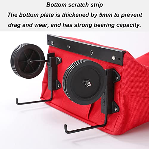 ArtsPavilion Faltender Einkaufswagen, Supermarkt-Trolley-Tasche der großen Kapazität, multifunktionale einziehbare Speicher-Wiederverwendbare tragbare Faltbare Trolley-Tasche Gray – Bild 8