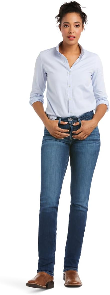 Ariat Real Perfect Rise Abby Straight Leg Jeans Mackenzie 27 R - Image 3