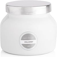 Capri Blue Volcano Scented Candle - 8oz Soy Wax Jar with Tropical Fruits & Sugared Citrus Fragrance, 40-Hour Burn, White Glass