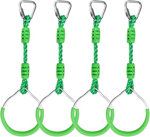 Miniatura 61 de Anillo ninja para fitness, anillo de gimnasia, barra de escalada, entrenamiento al aire libre, patio trasero, juegos de equipo de entrenamiento