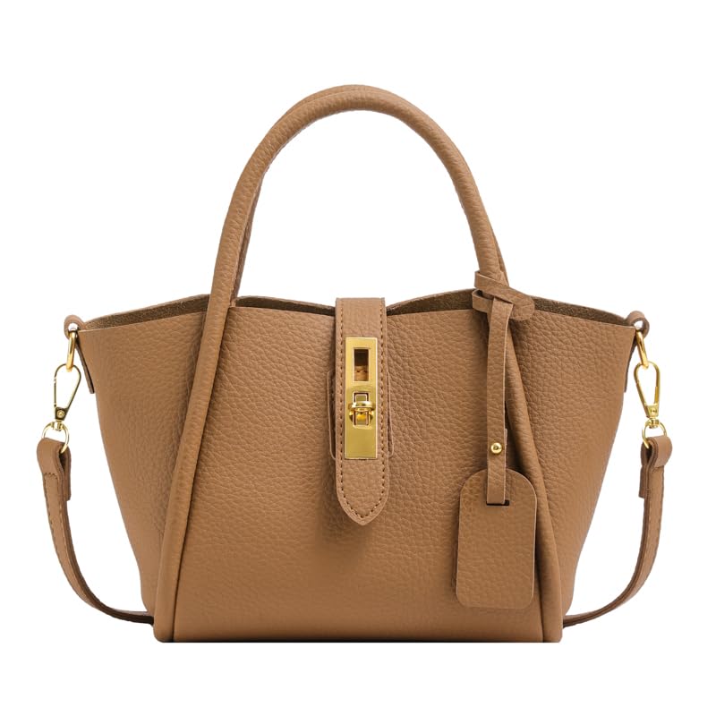 YFGBCX Soft Ladies Handbags Crossbody Bags Trendy Vegan Leather Shoulder Purses Small Bucket Bag for Women