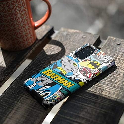 Skinit Pro Phone Case Compatible with Galaxy S20 Plus - Officially Licensed DC Comics Batman Vintage Pose Collage Art Design