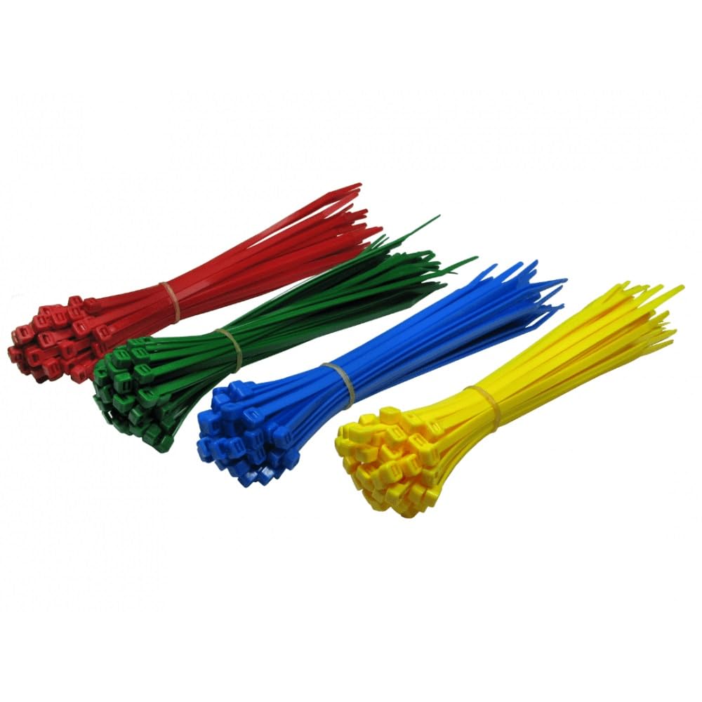 Cables Direct Multicolour Cms Cables 200Mm X 4.8Mm Assorted Bag Of Cable Ties - 200 Pack