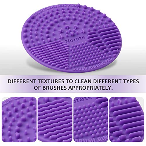 image for Norate Stocking Stuffer for Women, Brush Cleaning Mat Silicone Makeup 