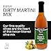 Tipsy Spicy & Dirty Martini Mix Set - Smooth and Savory Dirty Martini Olive Juice Brine Duo, Cocktail Mixer for Gin and Vodka, Kosher Parve - Sable and Rosenfeld - 12.7 Fl Oz (Pack of 2)